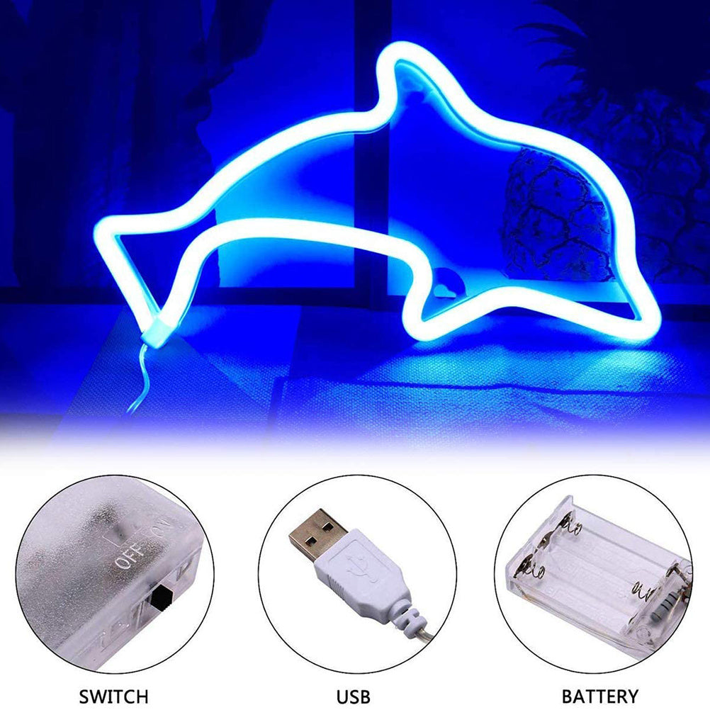 AliExpress LED Neon Lights Bedroom Room Dekorasyon Moon NeonLights USB Battery Dual-Purpose Modeling Lights
