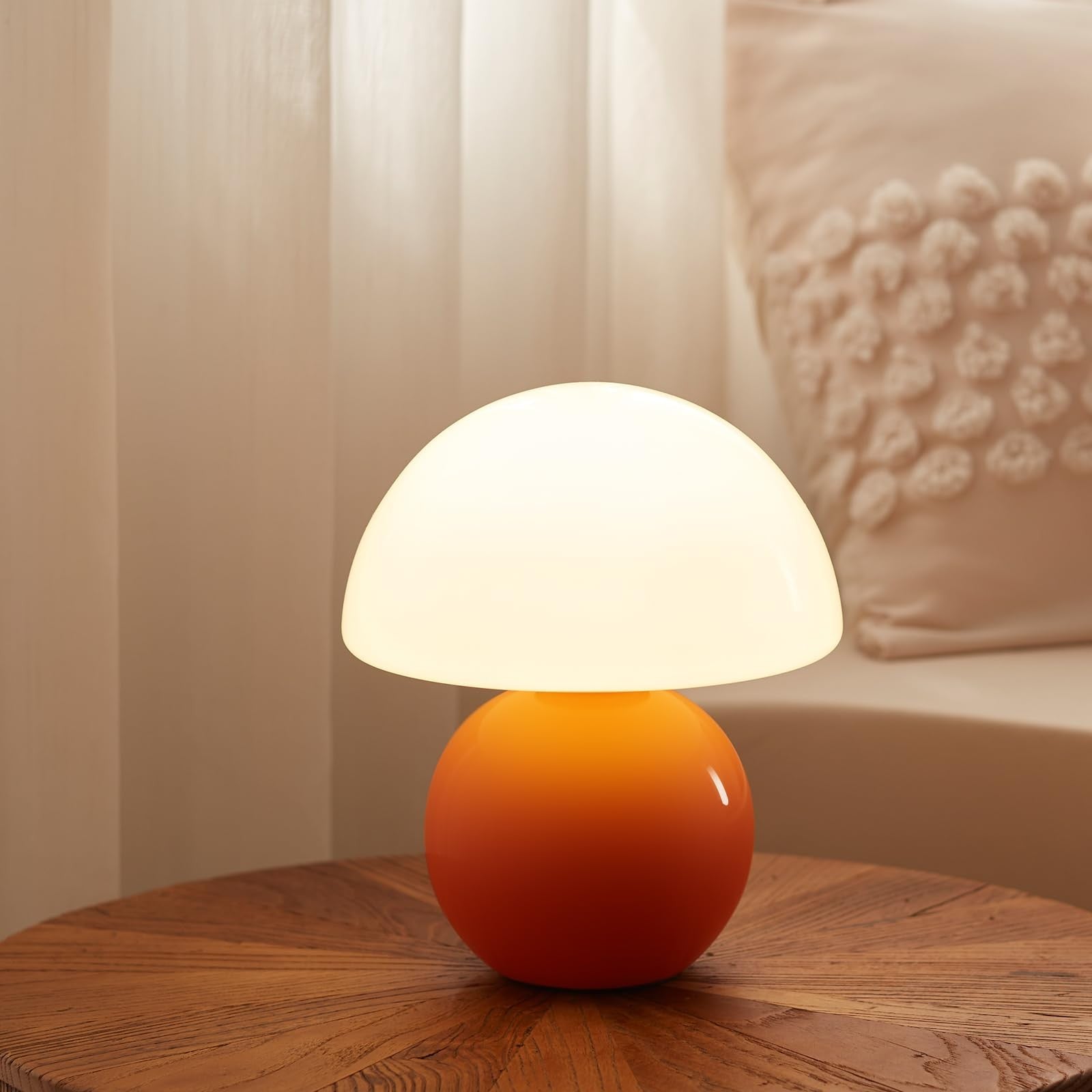 Mushroom Lamp Table Lamp for Bedroom,Desk Bedside Small Lamps for Living Room...