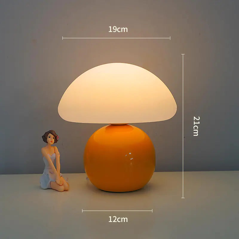 Cream Mushroom Night Lamp
