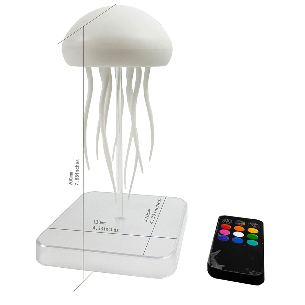 Jellyfish Chandelier Type-C Rechargeable Cute Jellyfish Bedside Lamp